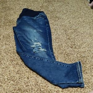 Old Navy O.G. Straight Distressed Maternity Jeans